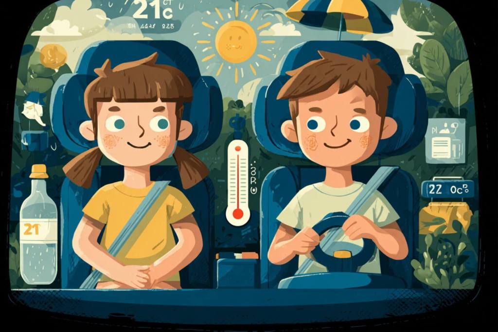 Buen humor, agua fresca y aire acondicionado moderado: así se sobrevive al viaje familiar en verano.