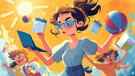 El verano también puede ser una etapa caótica para las familias, aunque siempre se diga en voz alta.