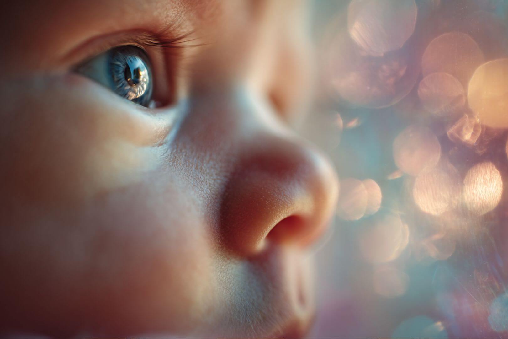 Durante los primeros meses de vida, los bebés ven el mundo de forma borrosa y sin apenas distinguir colores. Pero esta limitación es necesaria.