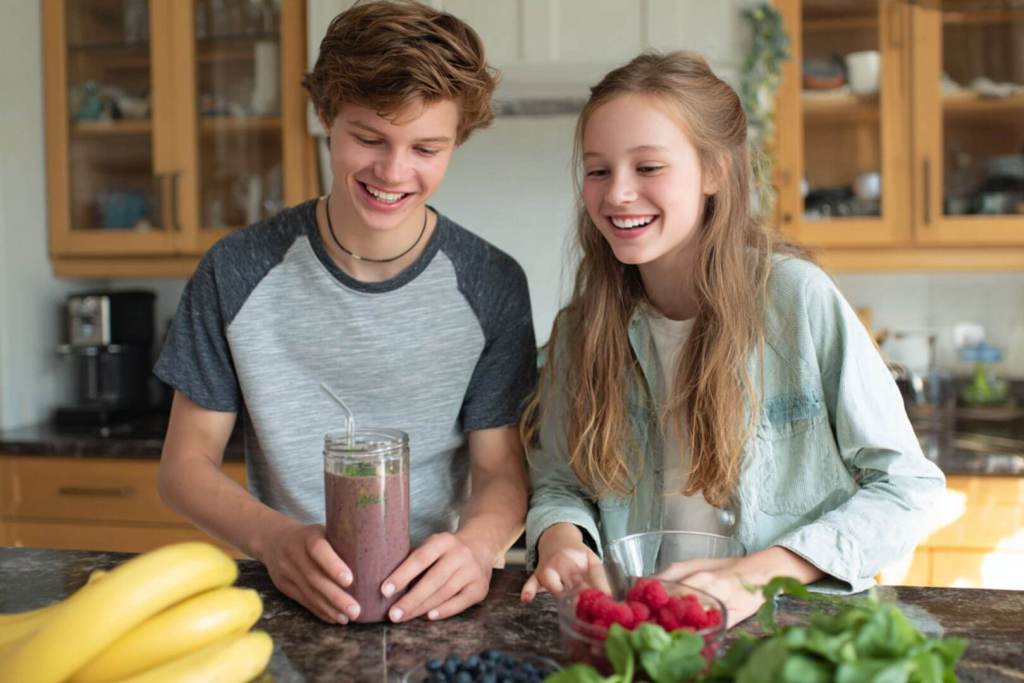 La alimentación equilibrada en la adolescencia ayuda a cubrir las necesidades nutricionales y a mantener la energía durante el día.